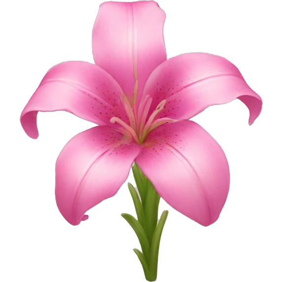Flower lys pink emoji