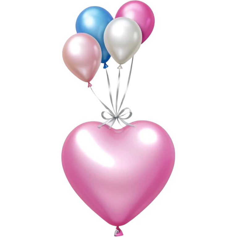 jeff koons style pearl necklace balloons emoji