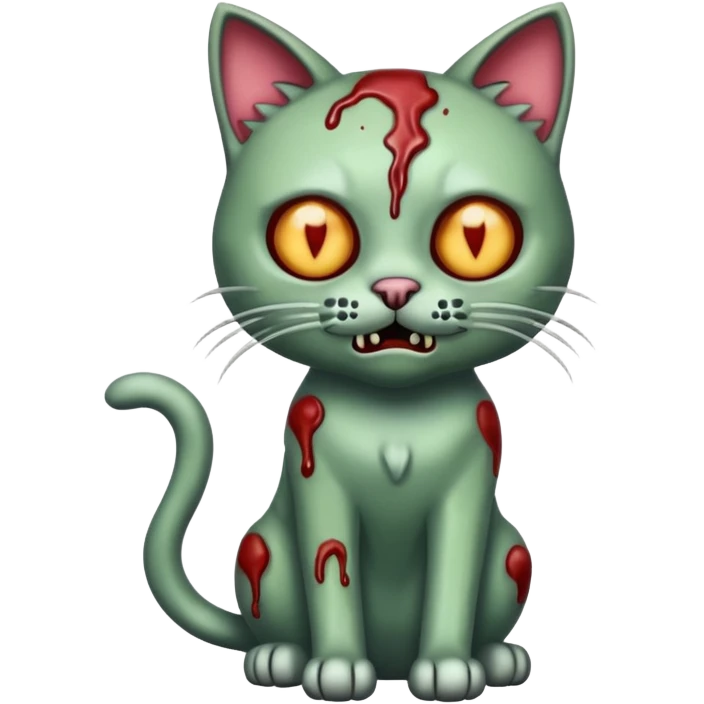 zombie cat full body emoji