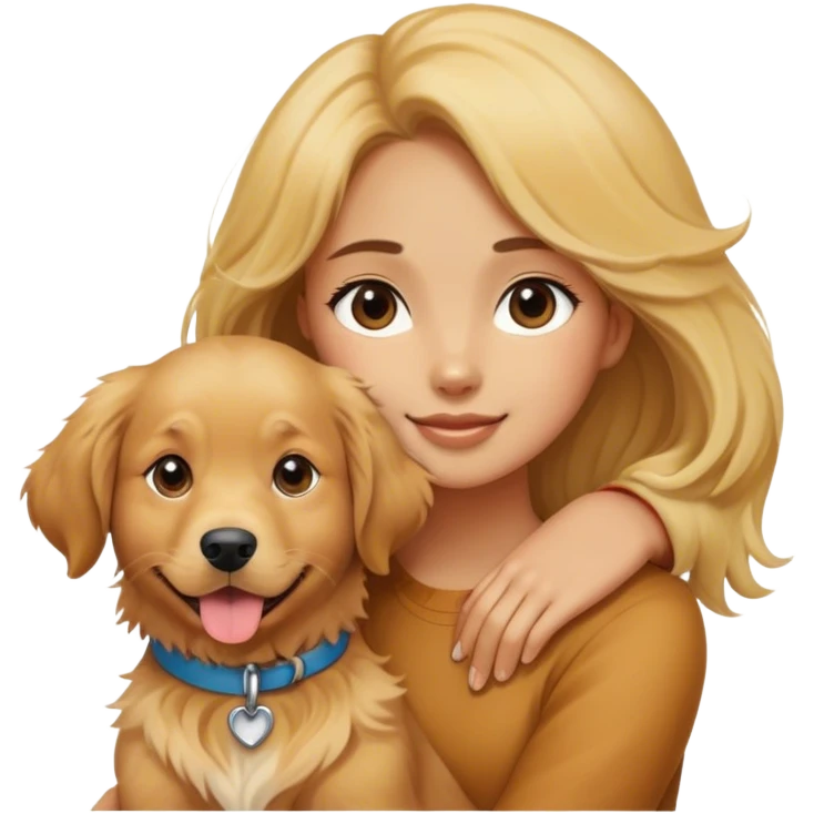 Girl dog emoji