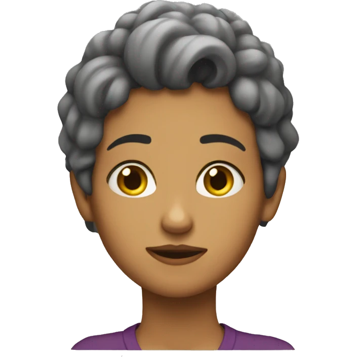garota lendo emoji