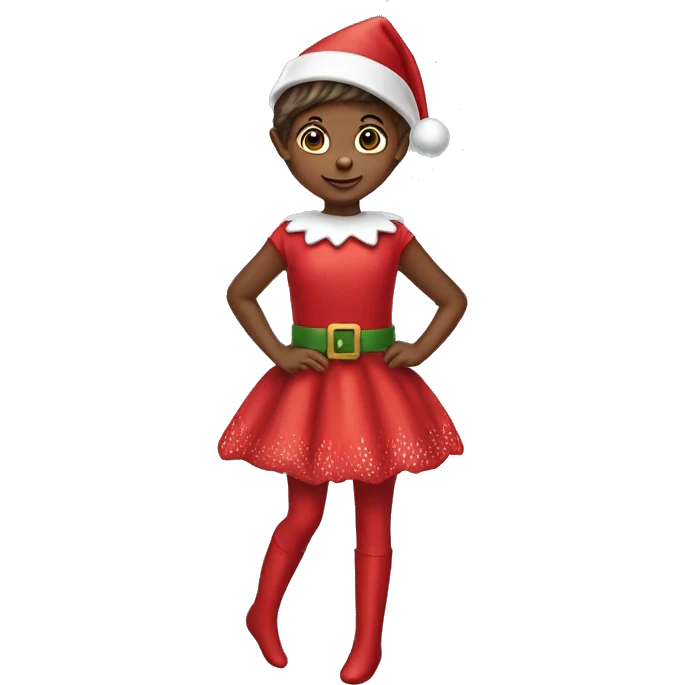 Girl elf on the shelf emoji
