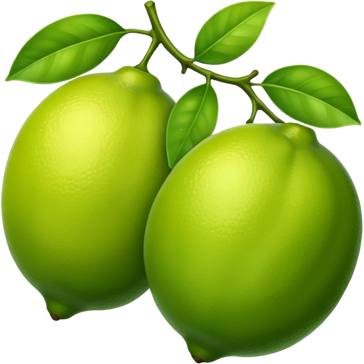 2 green lemons emoji