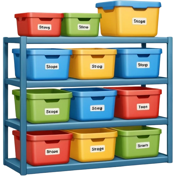 shelf organized household storage emoji