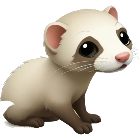 A ferret on an Island emoji