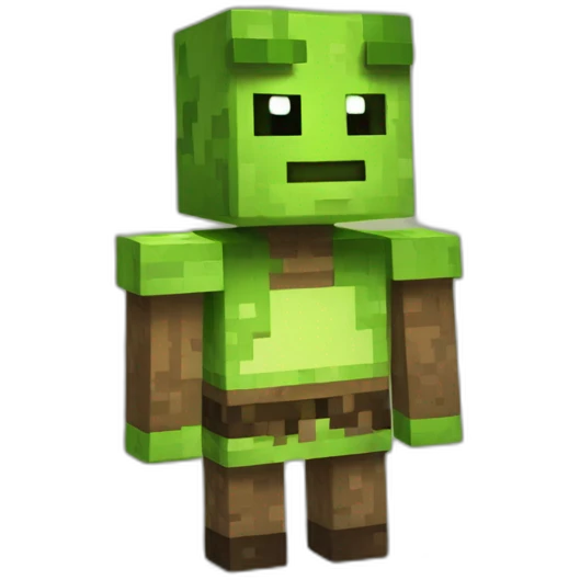 minecraft pixel shrek emoji