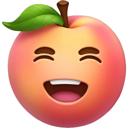 pink peach with bow  emoji