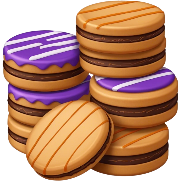 Samoas Girl Scouts cookies purple box emoji