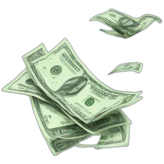 Money flying emoji