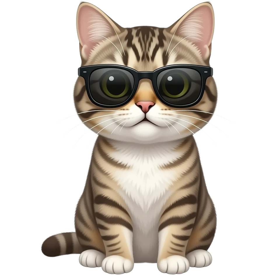 Cat wearing sunglasses emoji