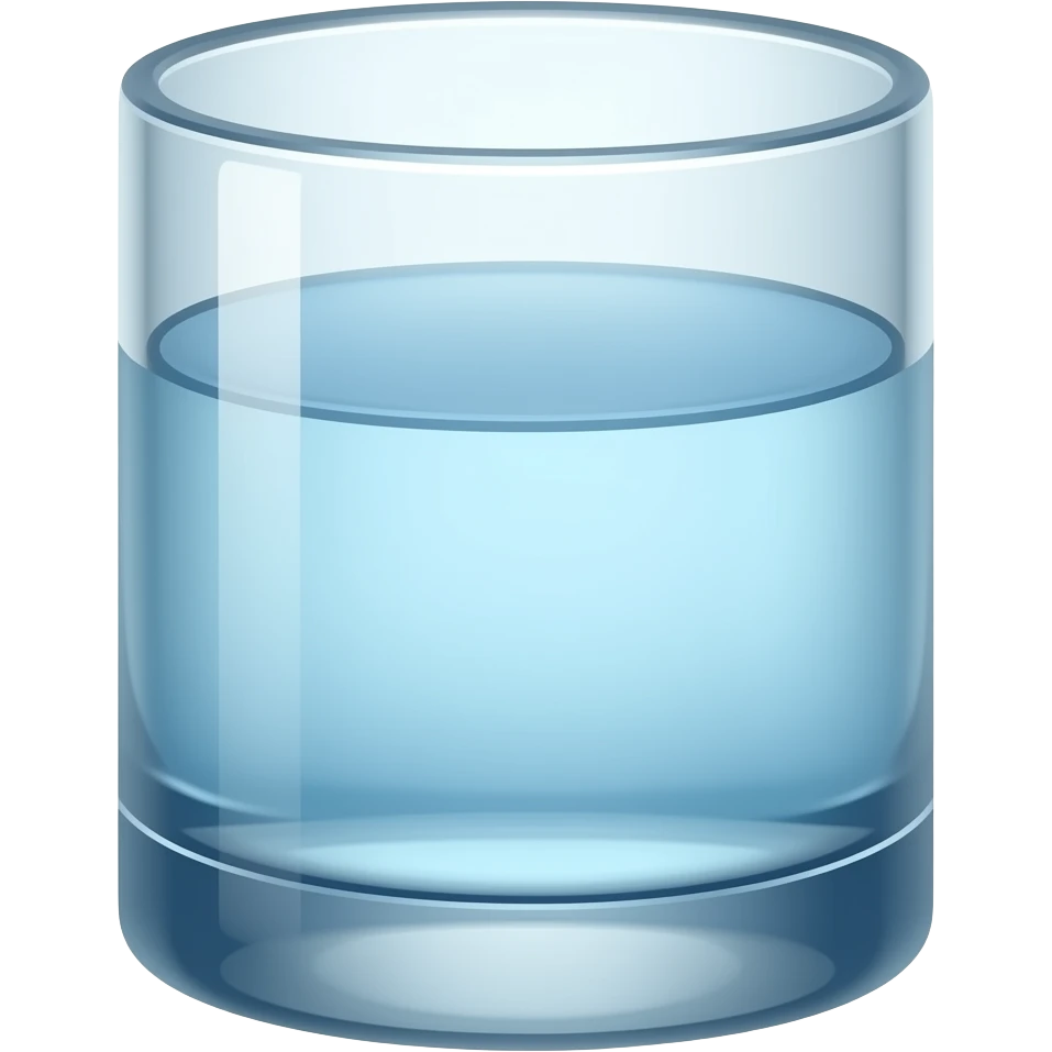 Vaso de agua emoji