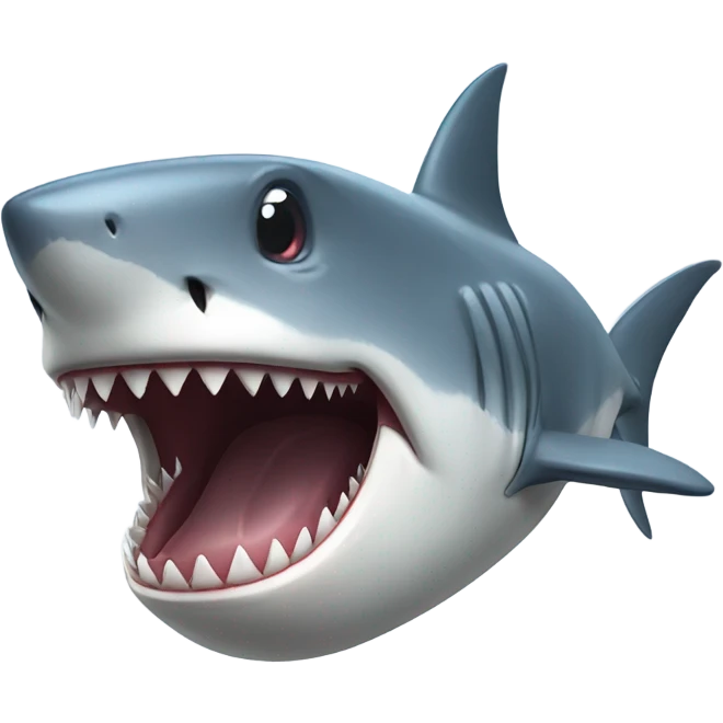 Shark with human sixpack  emoji