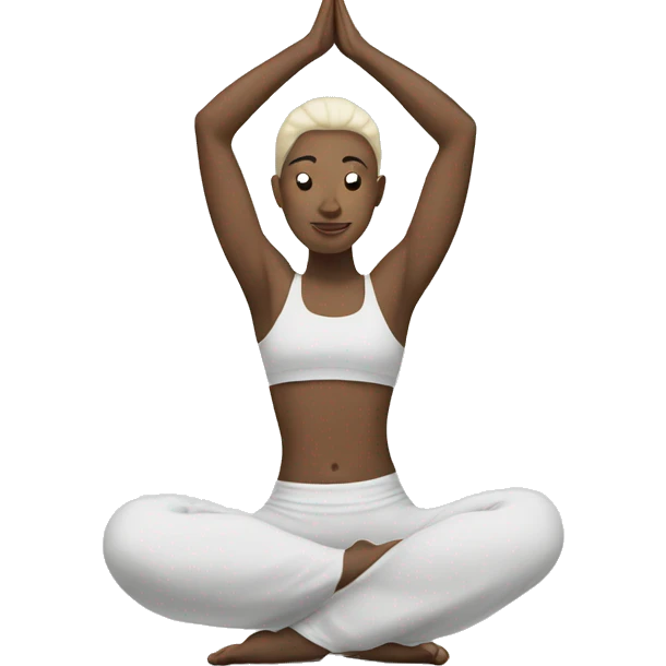 White yoga mat emoji