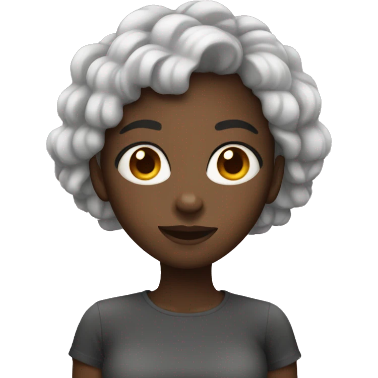 black girl with pepper emoji