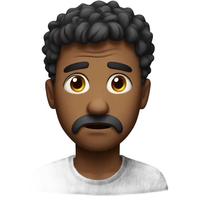 Disappointed guy emoji