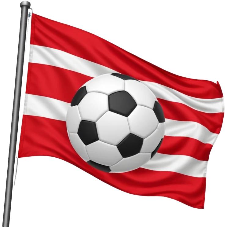 Royal antwerp fc flage whit read and a football emoji