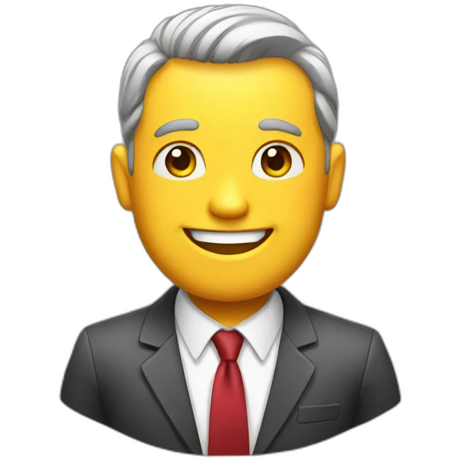 Happy businessman emoji
