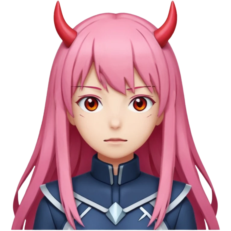 zero two emoji  zero two from darling in the franxx emoji
