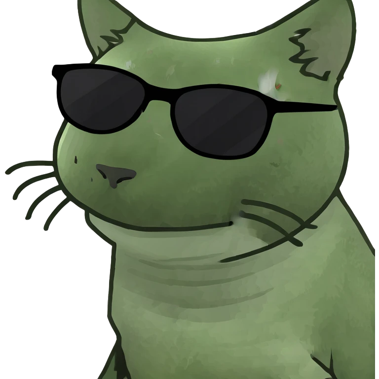 Cat with sunglasses emoji