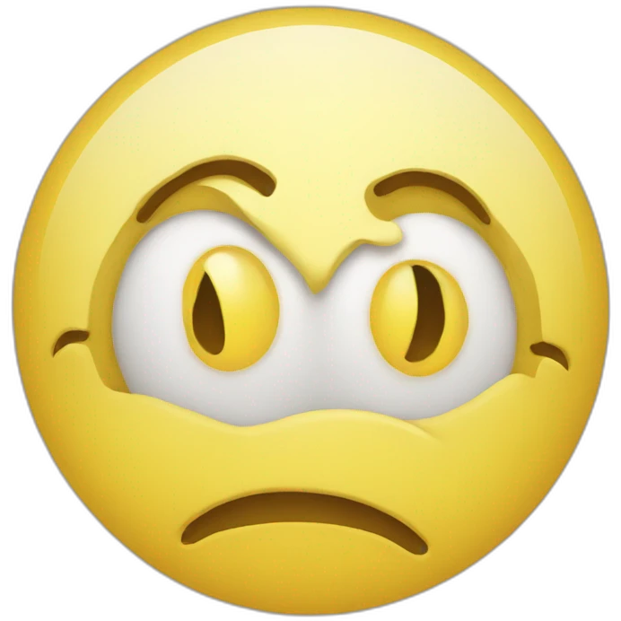 Passive aggressive smiley emoji