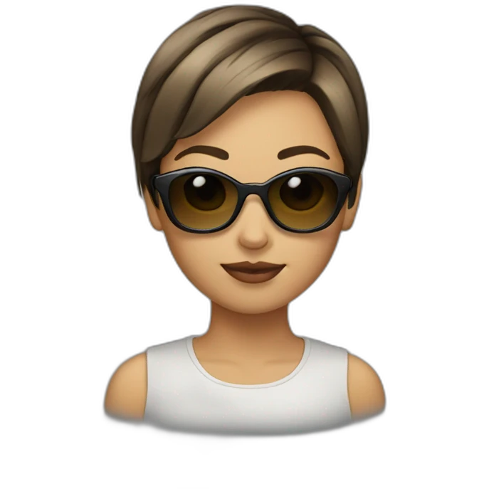 girl sunglasses shorthair emoji