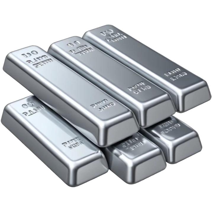 platinum bars, platinum text emoji