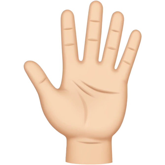 hello waving hand for SMS text emoji