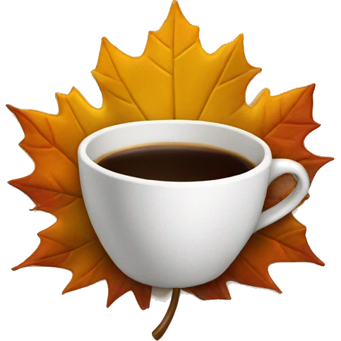 autumn coffe and film emoji