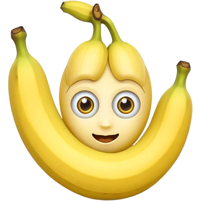 banana with eyes emoji