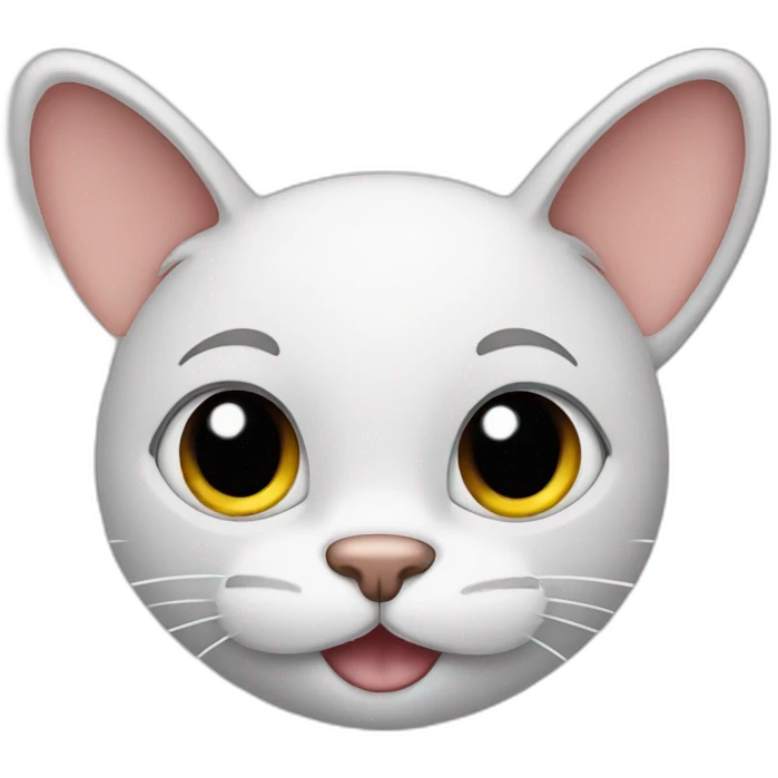 Cat with mickey mouse ears emoji