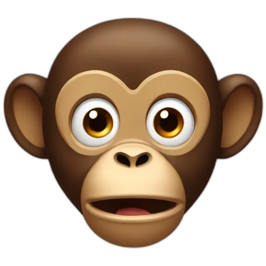 Shocked monkey emoji