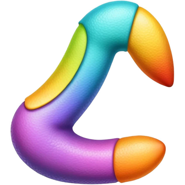 Разноцветный хуй emoji