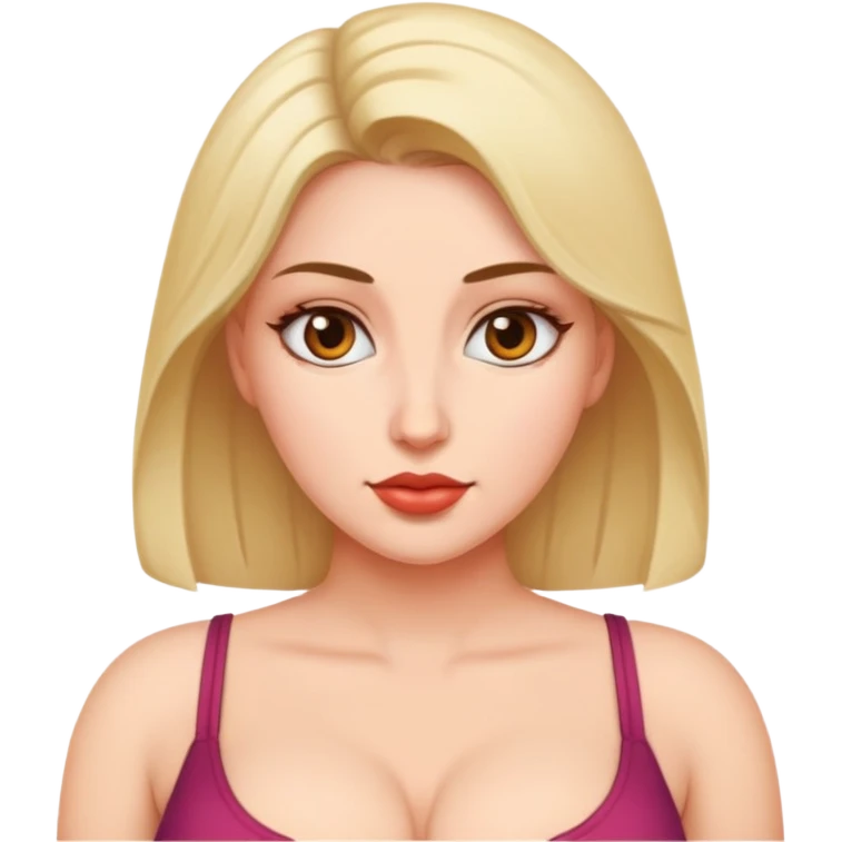 Naked Woman with big tits emoji