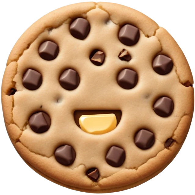 A cookie stabbing himself emoji