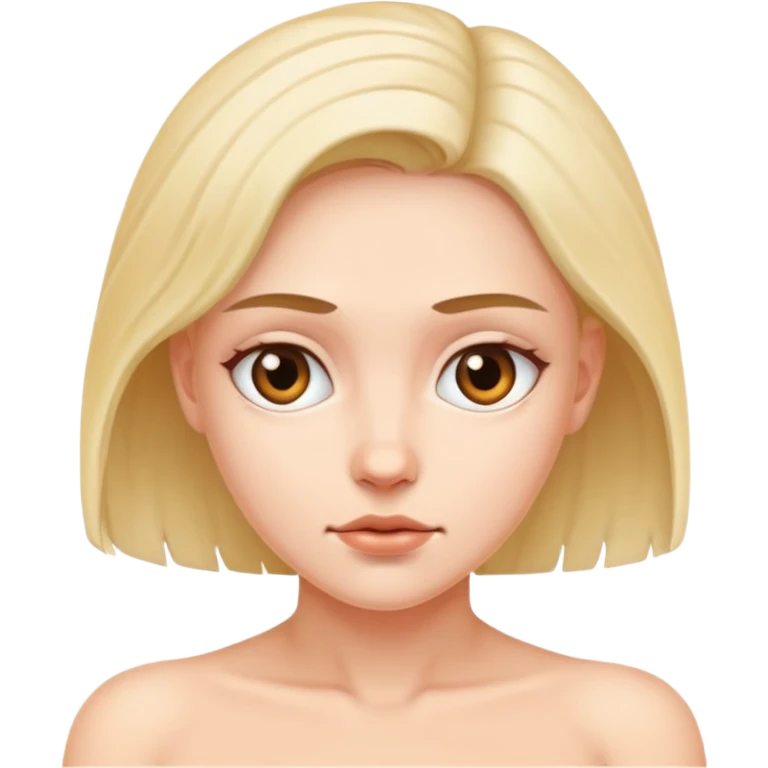 Naked woman staring at you emoji