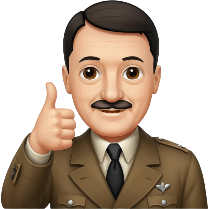 Hitler thumbs up emoji