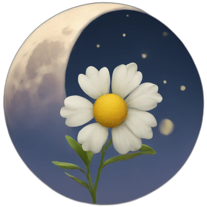 Flower moon emoji