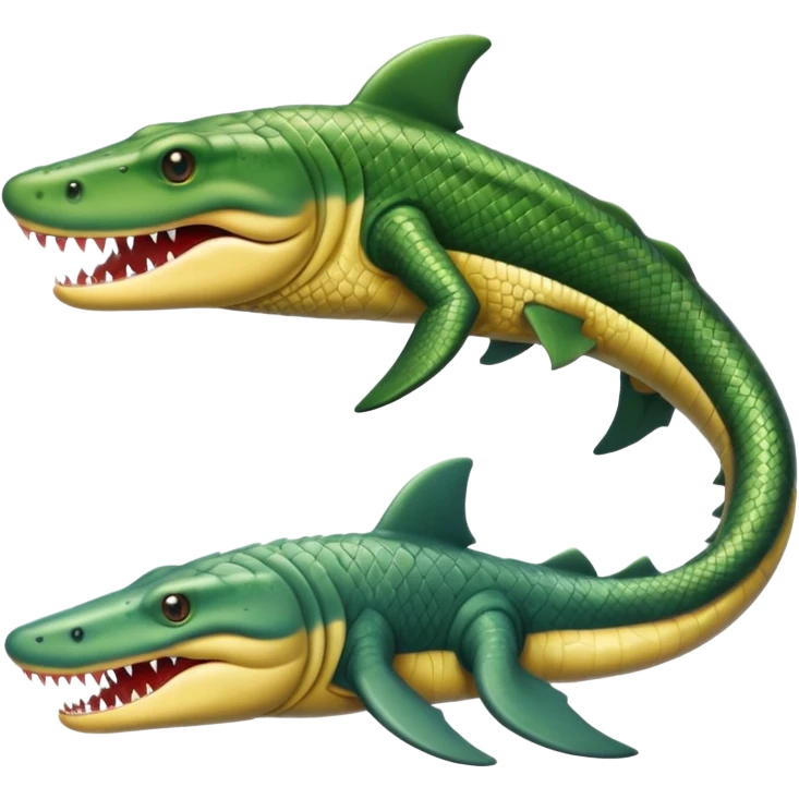 Shark-snake-eel-crocodile-fusion-hybrid emoji