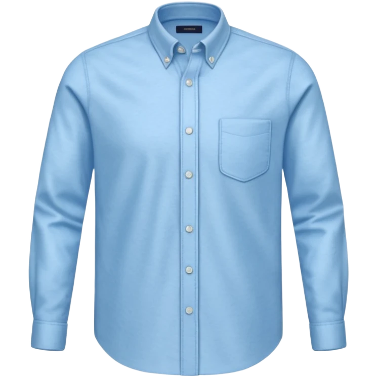 light blue oxford shirt emoji
