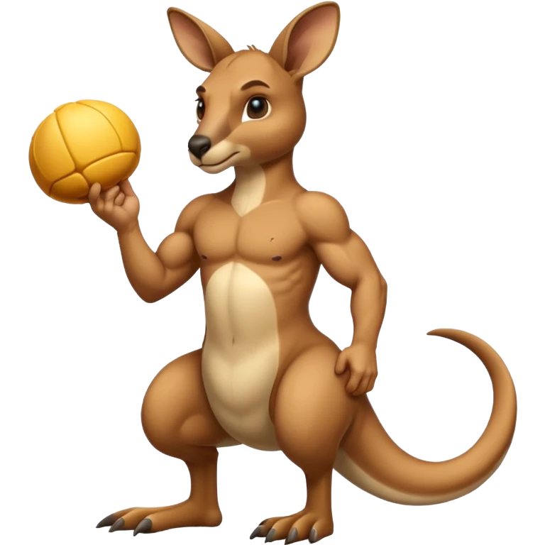 Buff kangaroo  emoji