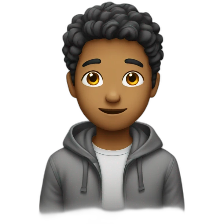 Shy boy emoji