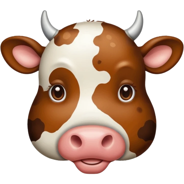 Brown Heart Cow print emoji