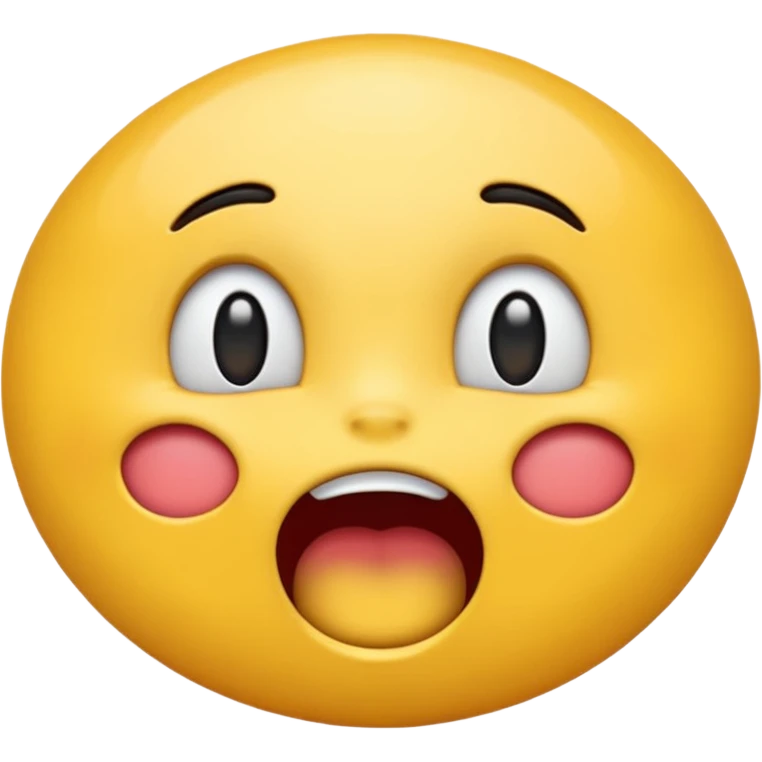 The yellow moaning emoji emoji