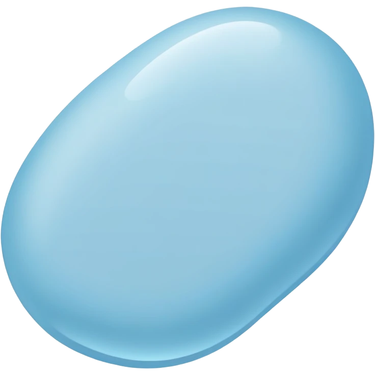 light blue irregular shape spot, not round, organic blob emoji