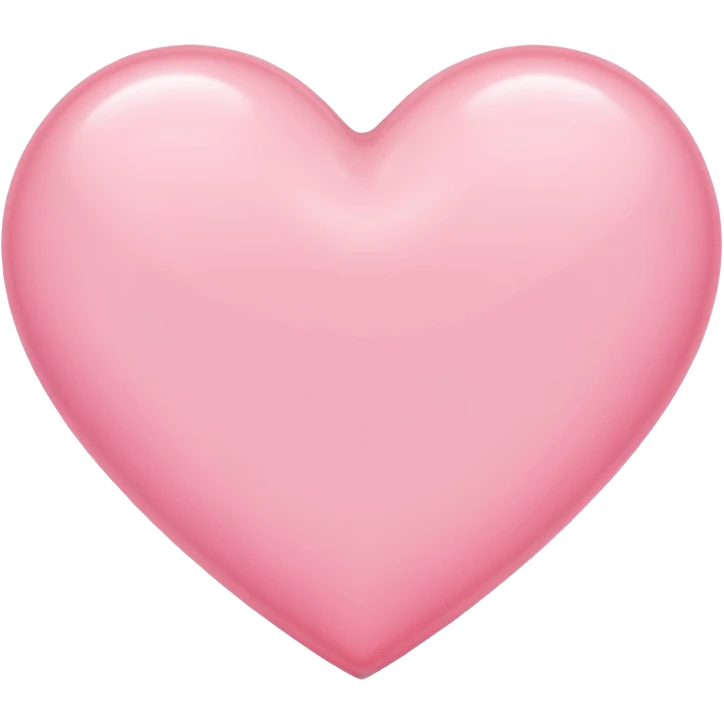 aesthetic light pink heart  emoji
