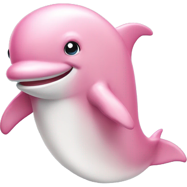 pink dolphin ￼ emoji