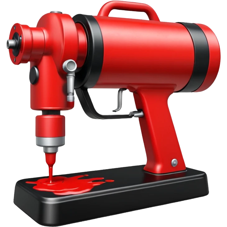 spraying paint machine emoji