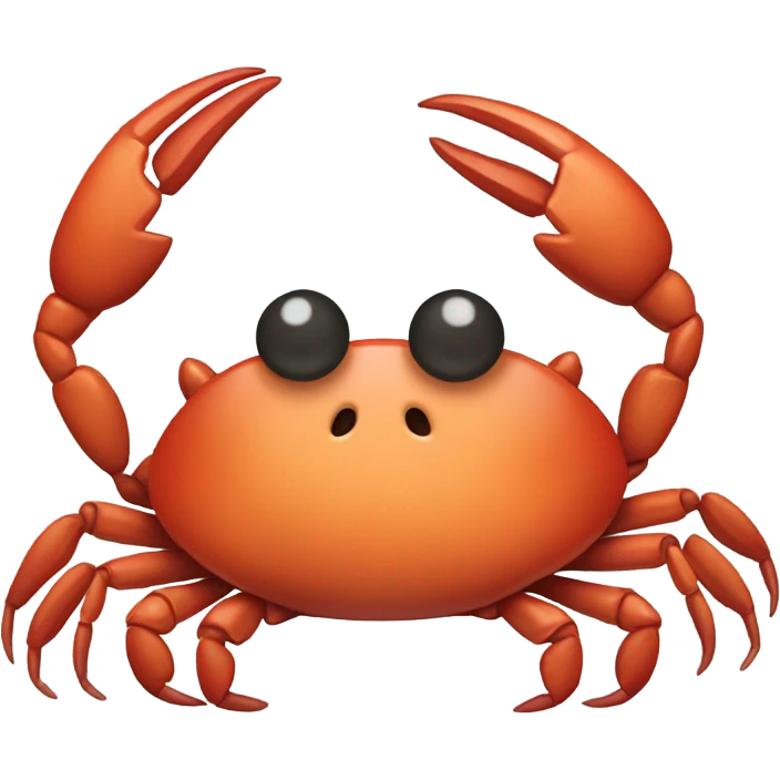 Sleepy crab emoji