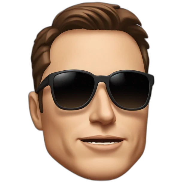 Elon musk with sunglasses  emoji