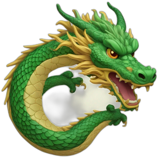 Chinese dragon Ouroboros emoji